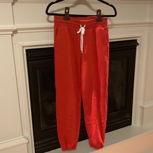 Burnt red joggers